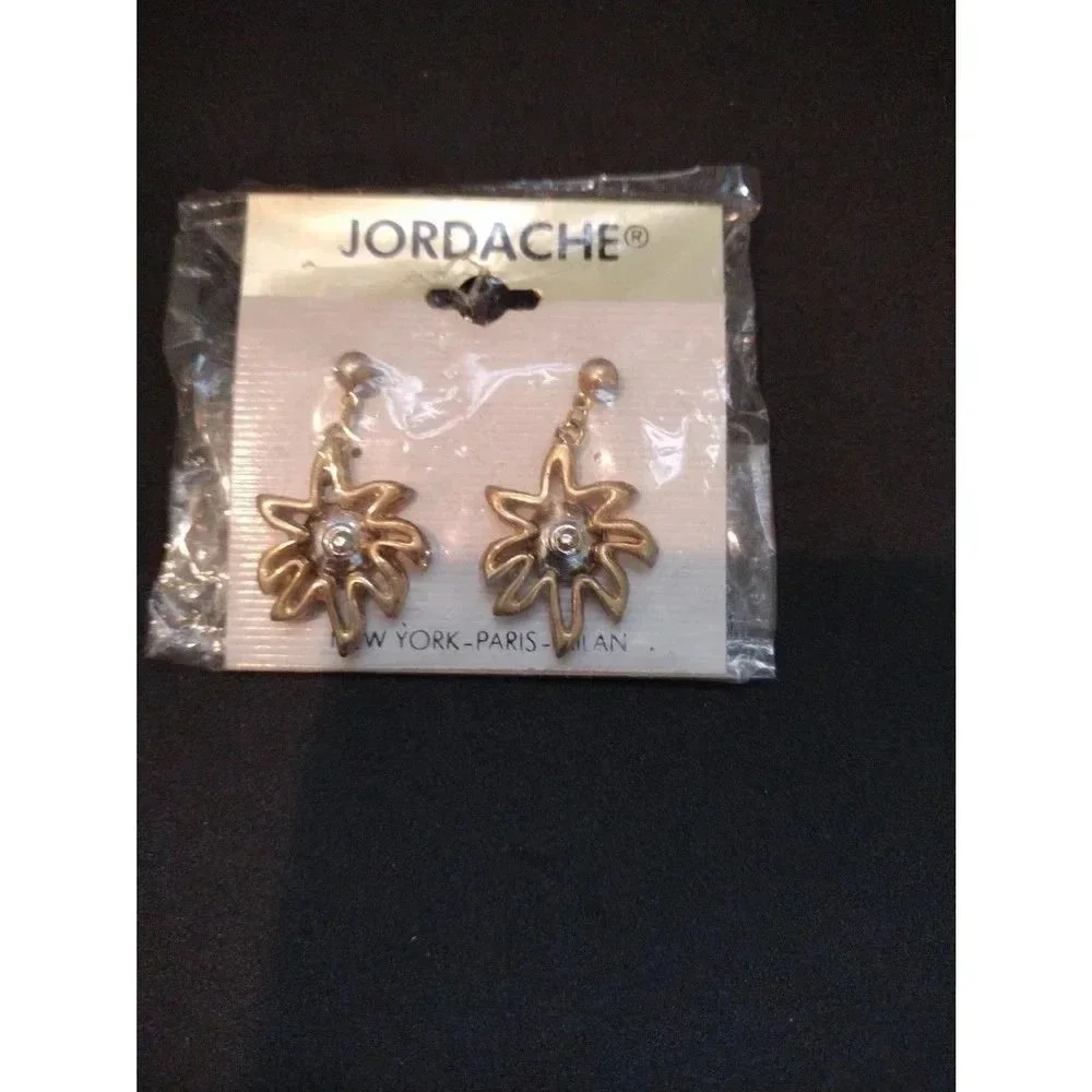 Lot of three pairs of costume jewelry earrings